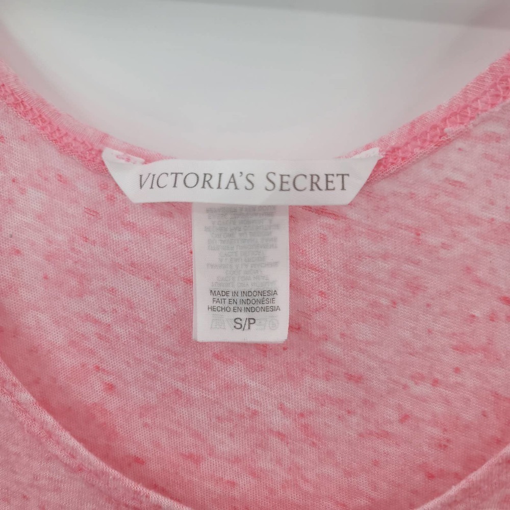 Victoria's Secret Heathered Pink Tank Top Size S Loungewear - Picture 4 of 5
